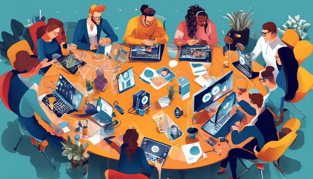 engage in collective content creation