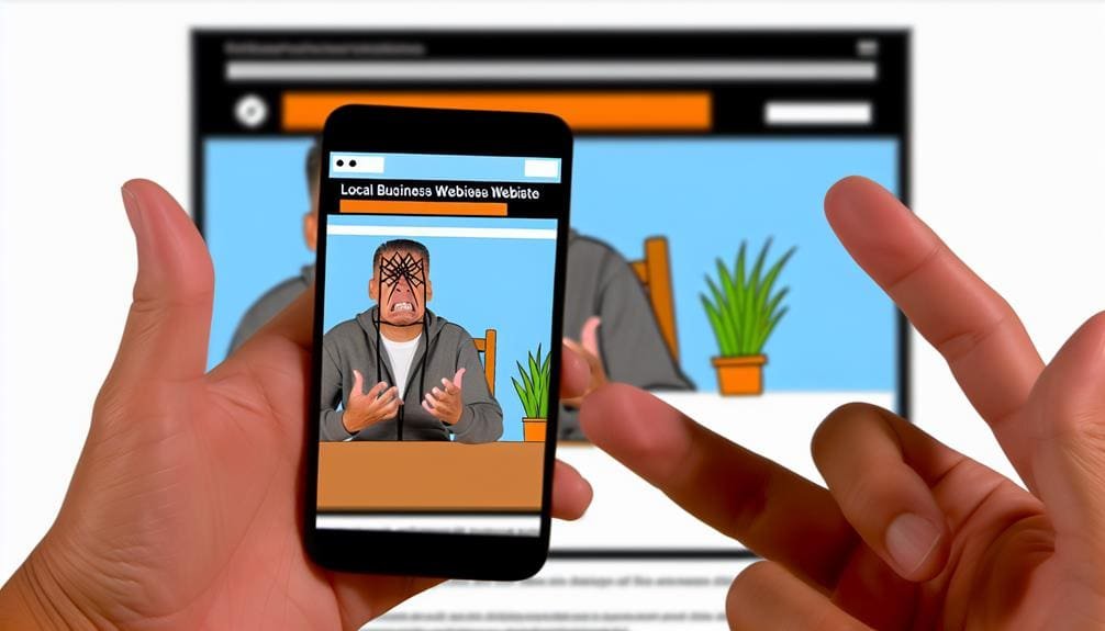 lack of mobile optimization